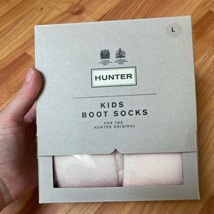 NIB. Kids Hunter Boot Socks, Cream